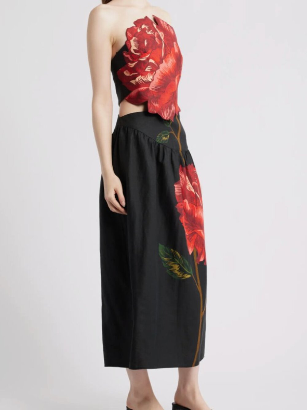 New Farm Rio Rosalia Artisanal Midi Dress - Picture 6 of 9